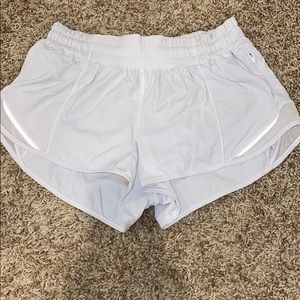 White lulu shorts